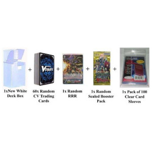 Cardfight Vanguard ~60~ Cards Pack w/ RRR + 1 Sealed Pack + Deck Box & Sleeves by Yu-Gi-Oh!