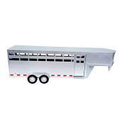 Big Country Toys - Sundowner Horse Trailer with Gooseneck Trailer Hitch for Farm Toys & Toy Trucks