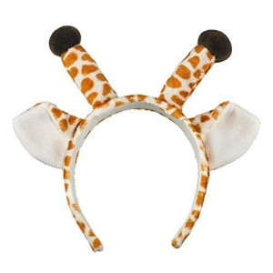 Wildlife Artists Giraffe Ears & Horns Headband Costume Hat