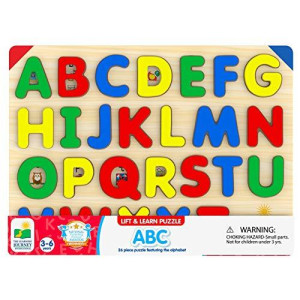 The Learning Journey: Lift & Learn ABC Puzzle - Alphabet Puzzles for Toddlers - Preschool Games & Activities for Children Ages 3-6 Years (26 Pieces)