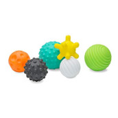 Infantino Textured Multi Ball Set - Christmas Gift for Sensory Exploration and Engagement for Ages 6 Months and up, 6 Piece Toy Set