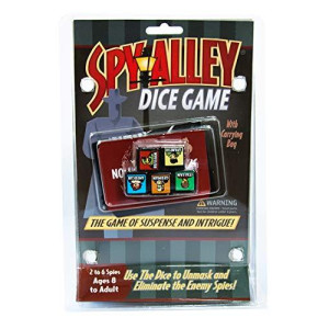 Spy Alley Dice Game - Quick and Easy Travel Dice Game. Hidden Identity Guessing Game for Kids and Adults.
