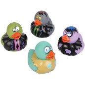 2-inch Zombie Rubber Duckies (Bulk Pack of 12 Ducks)
