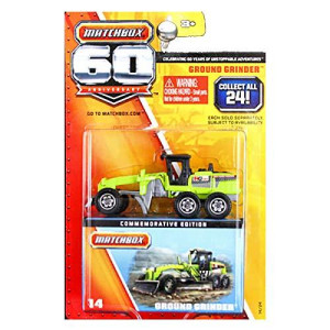 Matchbox 60th Anniversary Superfast Ground Grinder Tractor Construction Yellow Green