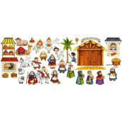 Nativity Set Felt Flannel Board Stories Birth of Baby Jesus Christmas Story for Kids