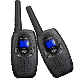 Retevis RT628 Walkie Talkies for Kids,Walky Talky,Key Lock,VOX Crystal Voice,Easy to Use, Birthday Gifts for Boys Girls Kids Outdoor Toys(Black,2 Pack)