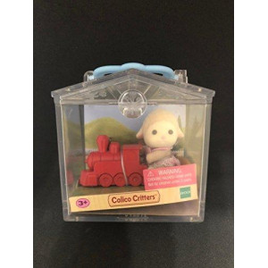 Calico Critters - Baby Carry Case - Lamb on Train