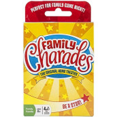 Family Charades Card Game by Outset Media - Travel Friendly Family Charades Game - Includes Over 300 Charades - Perfect for Parties, Vacations, and Holidays - Ages 8+