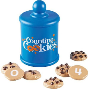 Learning Resources Smart Counting Cookies, Toddler Counting & Sorting Skills, 13 Piece Set, Early Math Skills for Kids, Play Food for Toddlers, Chocolate Chip Cookies, 13 pieces, Ages 2+
