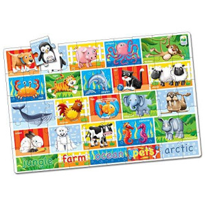 The Learning Journey: Jumbo Floor Puzzles - Animals - Floor Puzzles For Kids Ages 3-5, Kids Puzzles, Animal Floor Puzzle For Toddlers, Award Winning Educational Toys