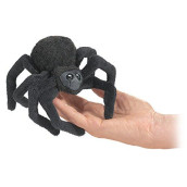 Folkmanis Mini Spider Finger Puppet, Black, 1 EA