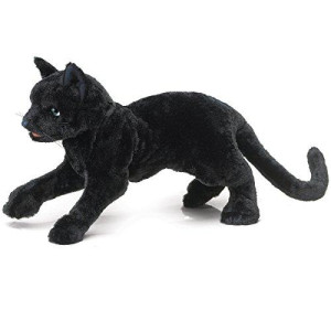 Folkmanis Black Cat Hand Puppet, 1 EA