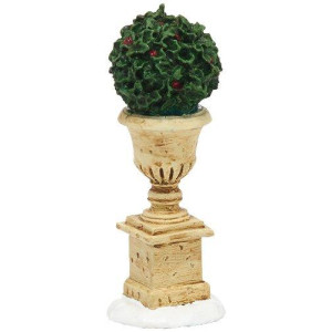 Department 56 Accessories for Villages Tudor Gardens Holly Urn Accessory Figurine, 0.94 inch