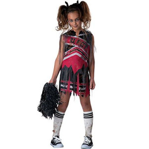 InCharacter Fun World 1707010 Spiritless Cheerleader Girls Costume, Size 10, Multicolor