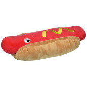 Kidrobot hot Dog; Corn Dog; Pigs in a Blanket; Fast Food; Street Food; Barbecue; Munchies; Junk Food; brat; Bratwurst Yummy World Medium Frankie Hotdog Plush Collectable Plush Toy
