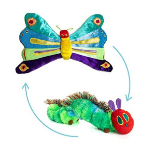 World of Eric Carle, The Very Hungry Caterpillar Butterfly Reversible Stuffed Animal Plush Toy, 16"