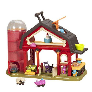 B. Toys  Baa-Baa-Barn Musical Farm Set  Lights & Sounds Toy Barn for Kids 2+ (7Pcs)