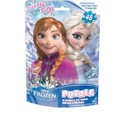 Frozen Basic Puzzle on The Go in Foil Bag (48-Piece) assorted puzzles
