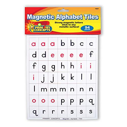 Primary Concepts, Magnetic Alphabet Tiles Learning Kit Large