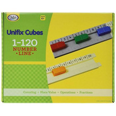 Didax Educational Resources UNIFIX 1-120 Number Line Track, 9.13 x 11.31 x 1 in , Multi (211504)