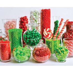 Vermont Christmas Company Christmas Candy Buffet Jigsaw Puzzle 1000 Puzzle