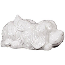 Urban Trends 46700-UT Decorative Ceramic Dog, White