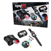 SpyX Recon Set - Includes Night Nocs + Voice Disguiser + Recon Watch + Motion Alarm. Perfect for Your Next Recon Mission and an Awesome Addition for Your spy Gear Collection!