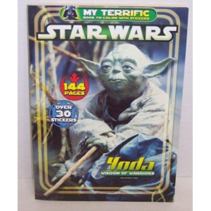 Star Wars My Terrific Book to Color with Over 30 Stickers & 144 Pages ~ Yoda, Wisdom of Warriors