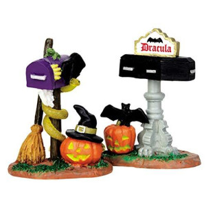 Lemax Spooky Town Monster Mailboxes Set of 2 # 44740