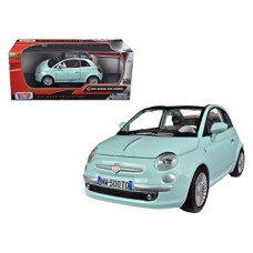 Fiat 500 Nuova cabrio green 124 by Motormax 73374