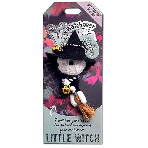 Watchover Voodoo - String Voodoo Doll Keychain  Novelty Voodoo Doll for Bag, Luggage or Car Mirror - Little Witch Voodoo Keychain, 5 inches