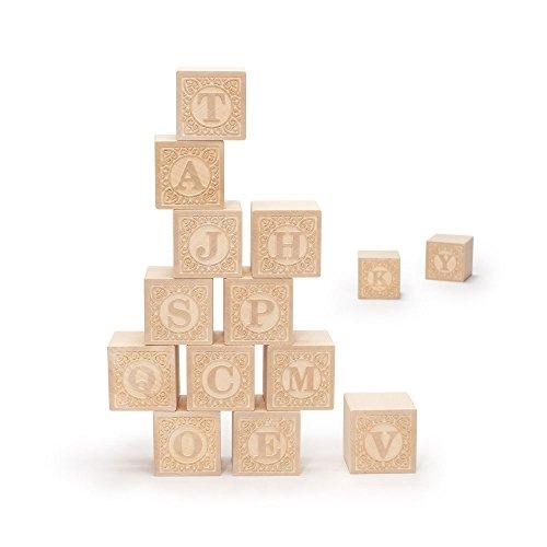 Uncle Goose Uppercase Alphablank Blocks - Made in USA