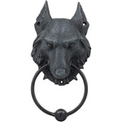 Pacific Giftware 8.5 Inch Evil Wolf Gargoyle Resin Door Knocker Statue Figurine