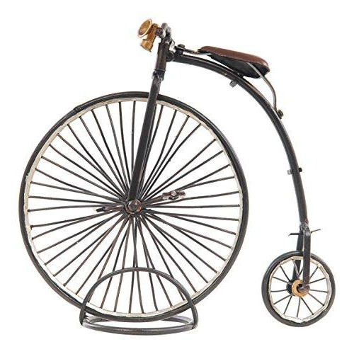 Old Modern Handicrafts 1870 The High Wheeler-Penny Farthing Collectible, 9.5" x 3.5" x 8.5", Black
