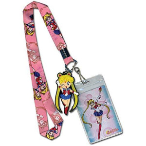 Great Eastern GE-37603 Sailor Moon Pink Lanyard ,5"