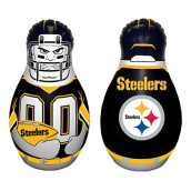 Fremont Die NFL Pittsburgh Steelers Bop Bag Inflatable Tackle Buddy Punching Bag, Standard: 40" Tall, Team Colors