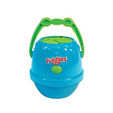 Little Kids Fubbles No-Spill Motorized Bubble Machine in Blue, Includes 4oz Bubble Solution