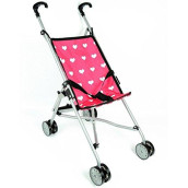 Hearts My First Doll Stroller for Kids - Super Cute Doll Stroller for Girls - Doll Stroller Folds for Storage - Great Gift for Toddlers