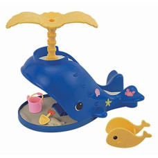 Calico Critters Splash and Play Whale - Have a Fun Day in the Sun - Includes a Slide, Sand Box, Bucket, Shovel, and Rocker - Connectable with the Adventure Treasure Ship - Critters Sold Separately