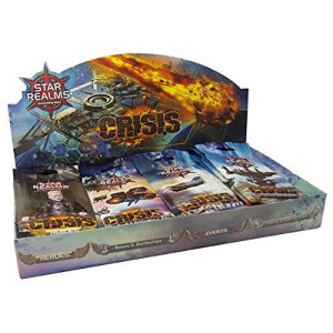 Wise Wizard Games Star Realms: Crisis Display - 24 Packs of Cards 12 Cards Per Pack - Card Games for Kids and Adults Ages 12+ - English Version
