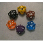 12x d20 RPG Polyhedral Dice Pack
