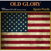 Americana Souvenirs and Gifts Old Glory Rustic Flag Puzzle