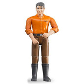 Bruder 60007 bworld Man with Light Skin/Brown Jeans Toy Figure