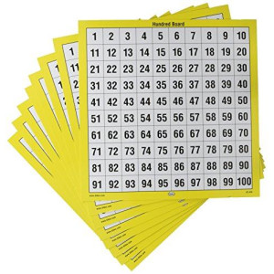 Didax Educational Resources Hundreds Boards (Set of 10), Multicolor, 2-419