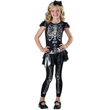 InCharacter Costumes Sparkly Skeleton Costume, One Color, 8