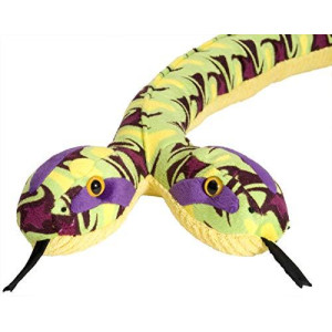 Wild Republic Snake Plush Stuffed Animal Toy, Gifts for Kids, Siamese Whirlpool, 54 Inches
