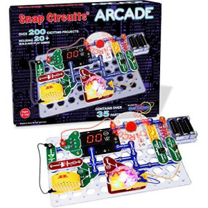 Snap Circuits Arcade, Electronics Exploration Kit, Stem Activities For Ages 8+, Full Color Project Manual (SCA-200)