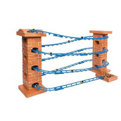 Teifoc Run n Roll Marble Run Construction Set and Educational Toy - Intro to Engineering and STEM Learning, Terracotta, 800