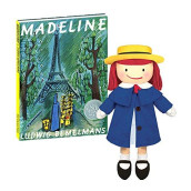 YOTTOY Madeline Doll from The Madeline Books 16 Inch Doll & Hardcover Madeline Book 8.5" x 12"