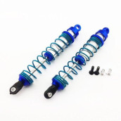 Nitro Rustler 1:10 Aluminum Alloy Rear Ultra Shocks Hop Up Upgrade, Blue by Atomik RC - Replaces Part 3762A